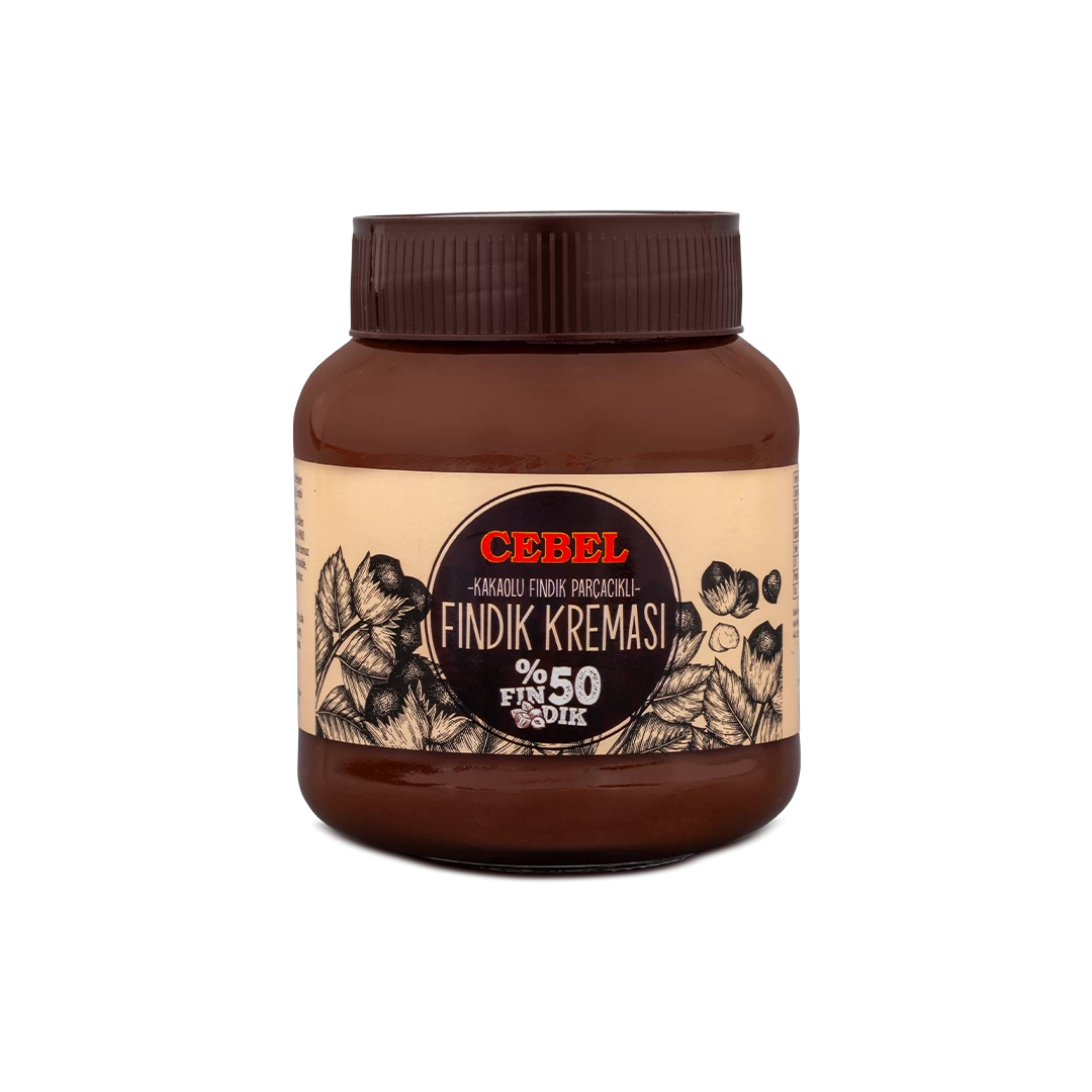 %50 fındık parçacıklı kakaolu fındık kreması 350 gr